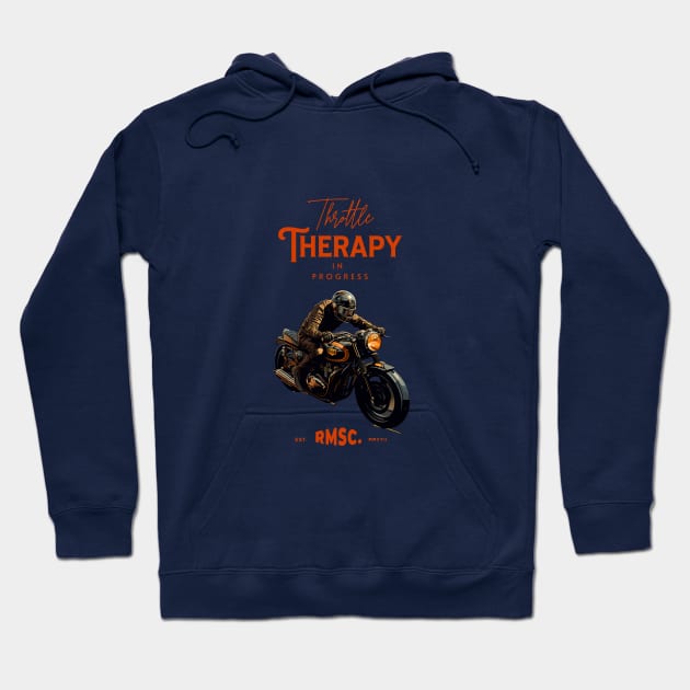 Men's Classic Motorcycle T-Shirt Throttle Therapy | Bratstyle | Café Racer | Motorcycle Gift | Retro, Custom and Classic Motorcycle Riders Hoodie by Renchlist Moto Supply Co.